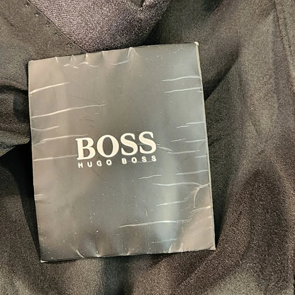 BOSS Hugo Boss Blazer Mens 40S Charcoal Gray Super 120s Wool Trabaldo Togna